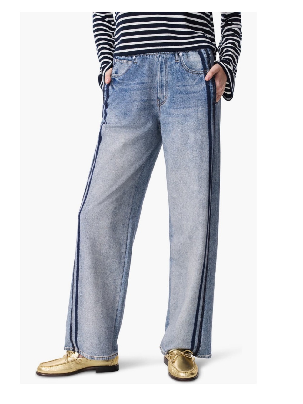 rag & bone rb Miramar Track Stripe Cotton Terry Sweat Pants Size Medium